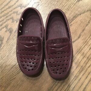Burgundy Patent Floafers Size 9